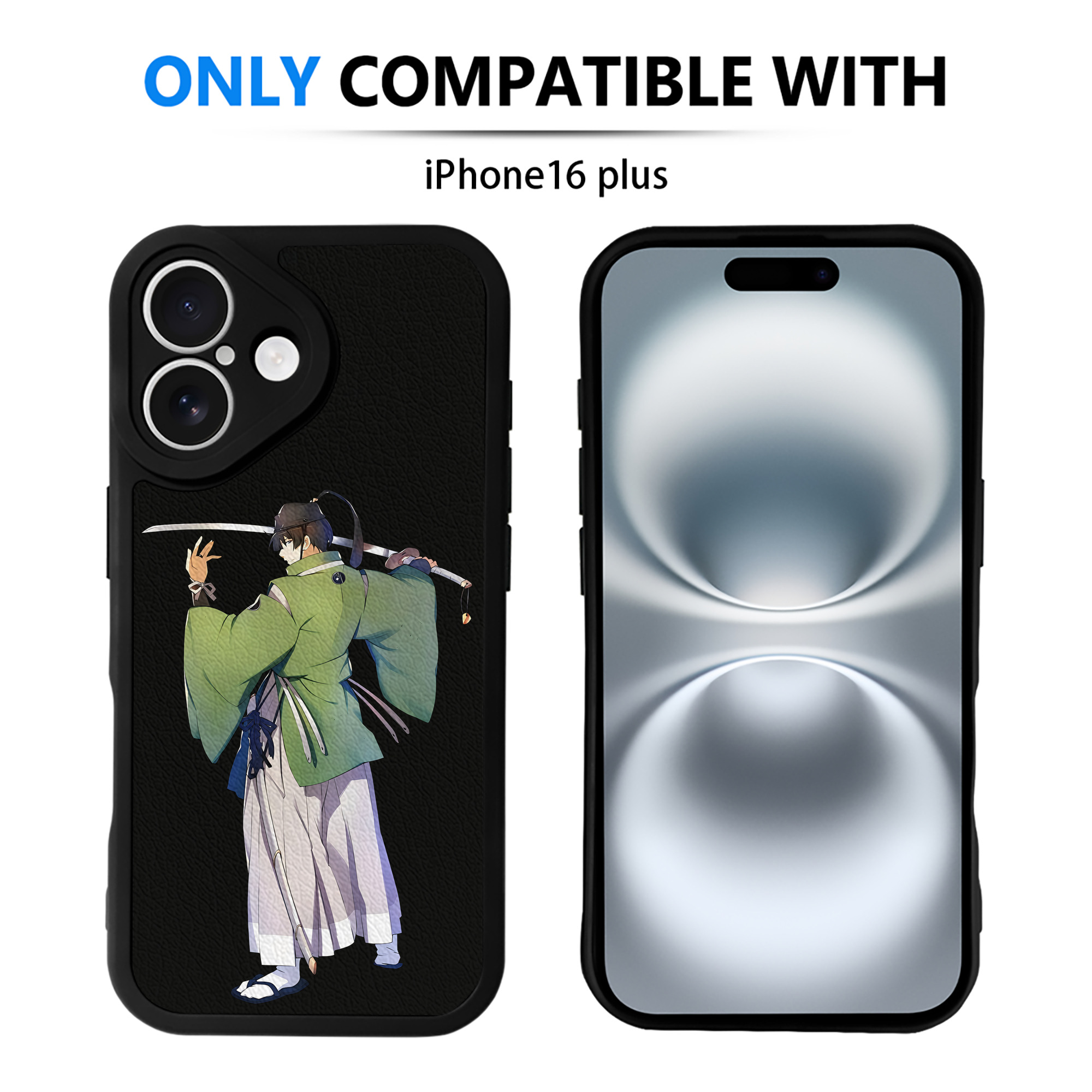 （画像用） 刀剣乱舞 Touken Ranbu 【iPhone 16シリーズ対応】シリコンスマホケース（レザー調） 材質：シリコン